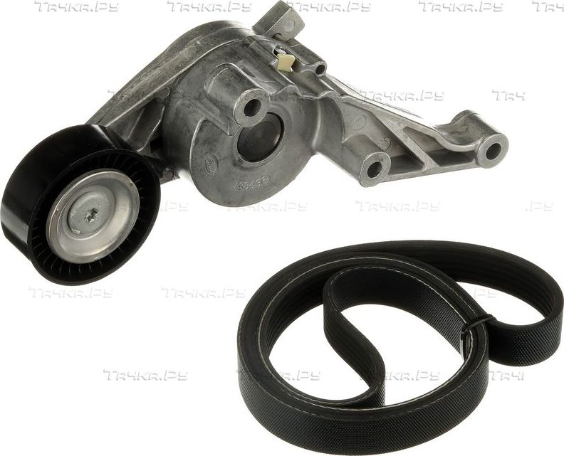 Приводной ремень поликлиновой с роликами (комплект) Gates Micro-V® для Volkswagen Caddy III 2004-2010. Артикул K036PK1138