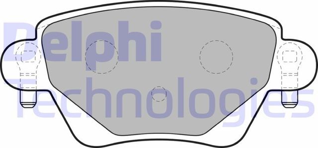 Тормозные колодки Delphi (Low-Metallic). Артикул LP1682