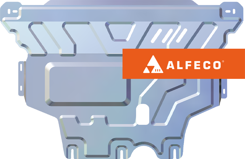 Защита алюминиевая Alfeco для картера и КПП Seat Leon III 2012-2026. Артикул ALF.30.33al