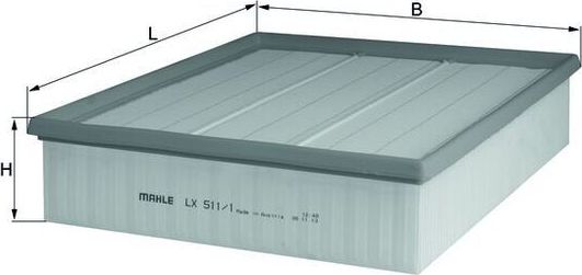 Воздушный фильтр Mahle-Knecht. Артикул LX 511/1