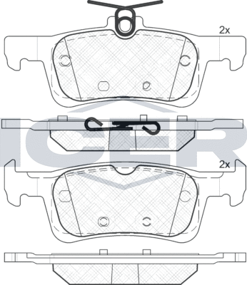 Тормозные колодки Icer. Артикул 182174