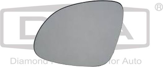 Зеркальное стекло бокового зеркала DPA правое для Volkswagen Tiguan I 2007-2018. Артикул 88571229502