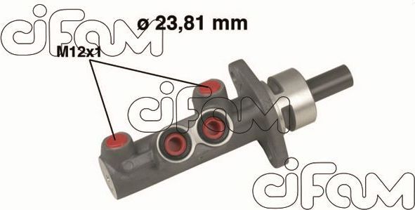 Тормозной цилиндр главный Cifam (алюминий) для Peugeot 406 I 1995-2004. Артикул 202-488