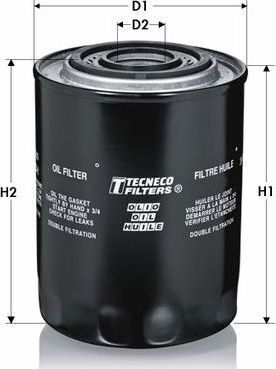 Масляный фильтр  Tecneco Filters. Артикул OL3003T