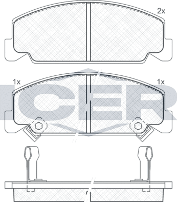 Тормозные колодки Icer. Артикул 180609
