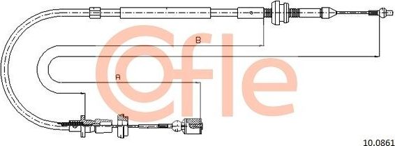 Трос газа Cofle для SEAT Ibiza II 1993-2002. Артикул 92.10.0861