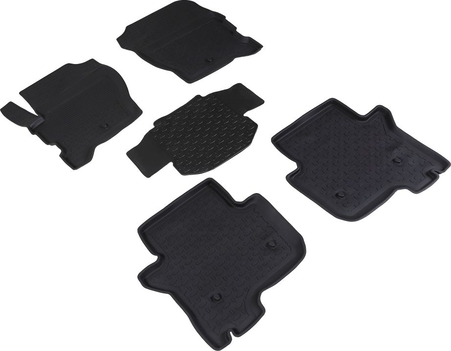 Коврики резиновые Seintex с высоким бортиком для салона Land Rover Discovery IV 2009-2016. Артикул 84078