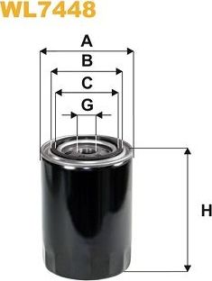 Масляный фильтр WIX Filters. Артикул WL7448