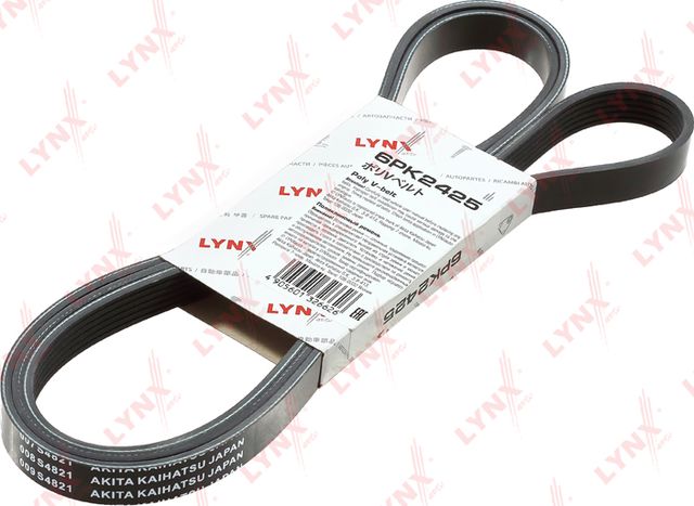 Приводной ремень поликлиновой LYNXauto. Артикул 6PK2425