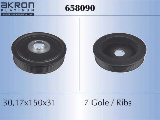 Шкив коленвала Malo. Артикул 658090