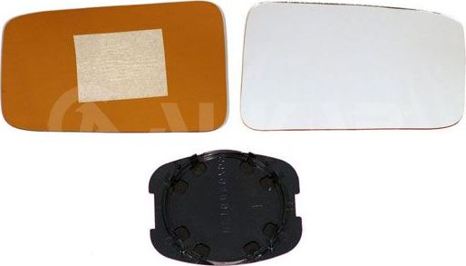 Зеркальное стекло бокового зеркала Alkar правое для Peugeot 405 1992-1997. Артикул 6402288