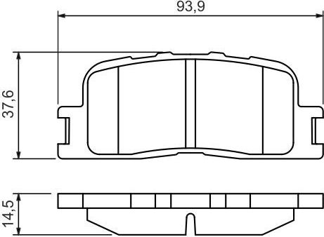 Тормозные колодки Bosch. Артикул 0 986 494 359