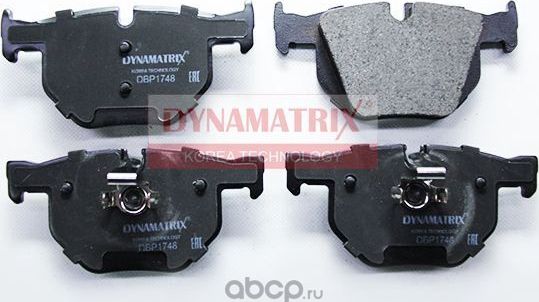 Колодки тормозные дисковые (Dynamatrix-Korea) Dynamatrix-Korea. Артикул DBP1748