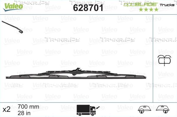 Щетка стеклоочистителя (дворник) Valeo OptiBlade Trucks. Артикул 628701