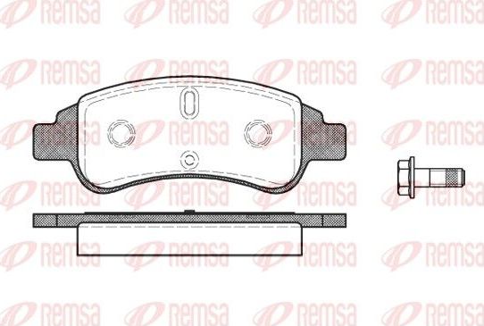 Тормозные колодки Remsa. Артикул 0840.30
