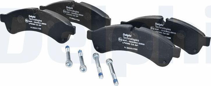 Тормозные колодки Delphi (Low-Metallic). Артикул LP2063