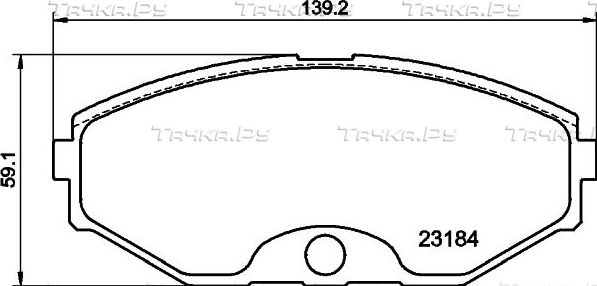 Тормозные колодки Nisshinbo. Артикул NP2084
