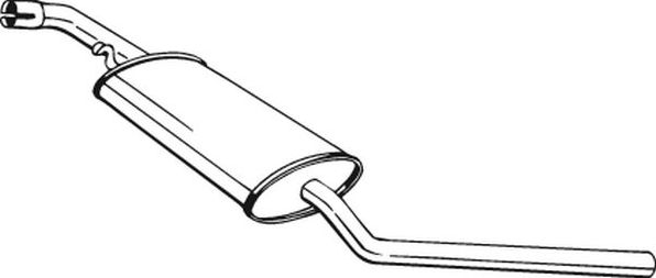 Глушитель (средняя часть) Bosal (Бельгия). Артикул 281-475