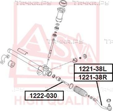 Наконечник рулевой тяги Asva. Артикул 1221-38R