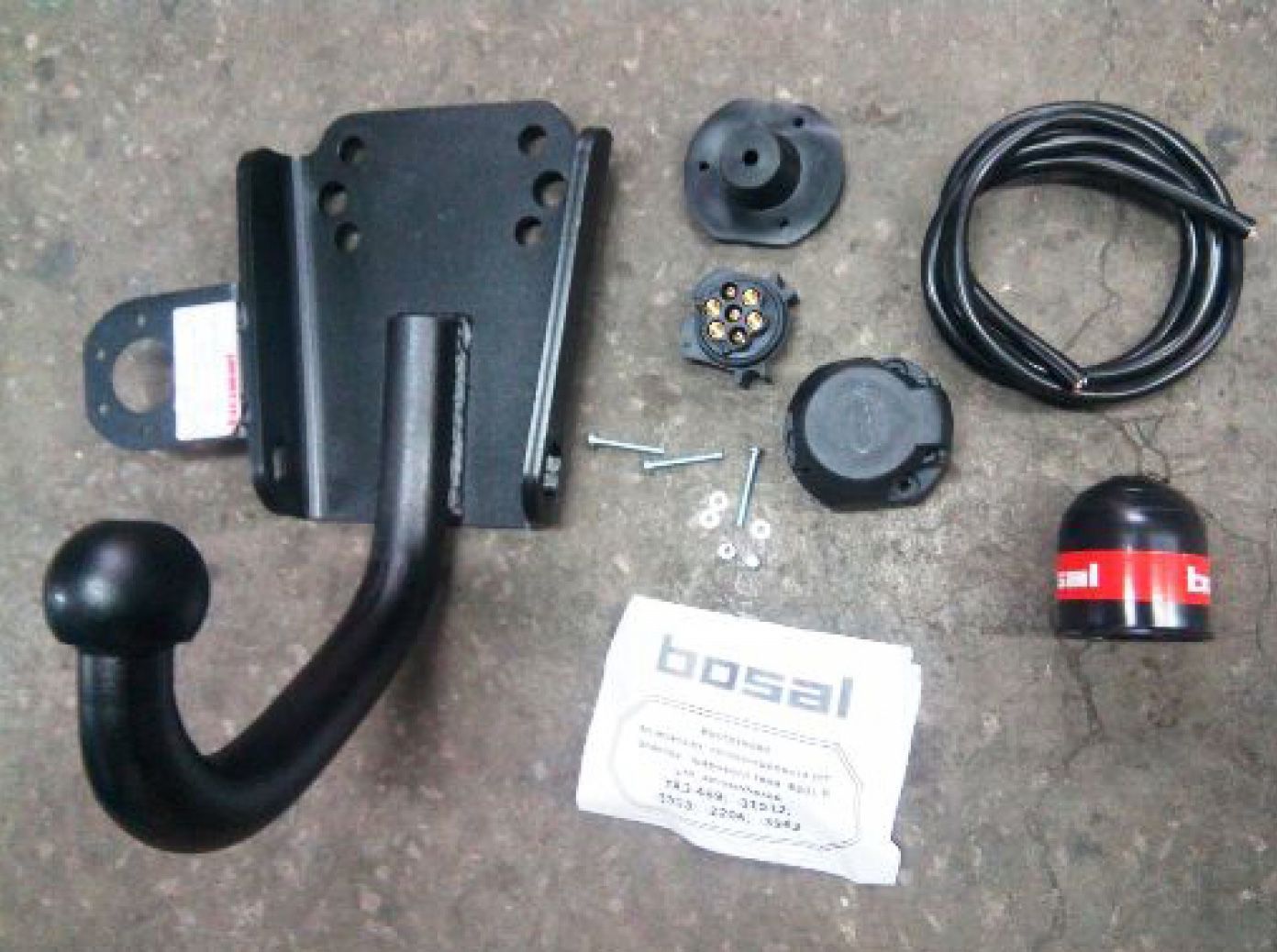 Фаркоп Oris (ранее Bosal) для УАЗ Буханка 2206, 3303, 3909, 3741. Сварной крюк. Артикул 6501H