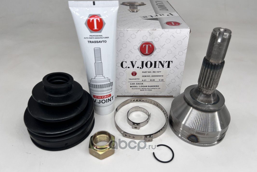 Шрус Наружный | перед прав/лев | (Trassavto). Артикул RE1077