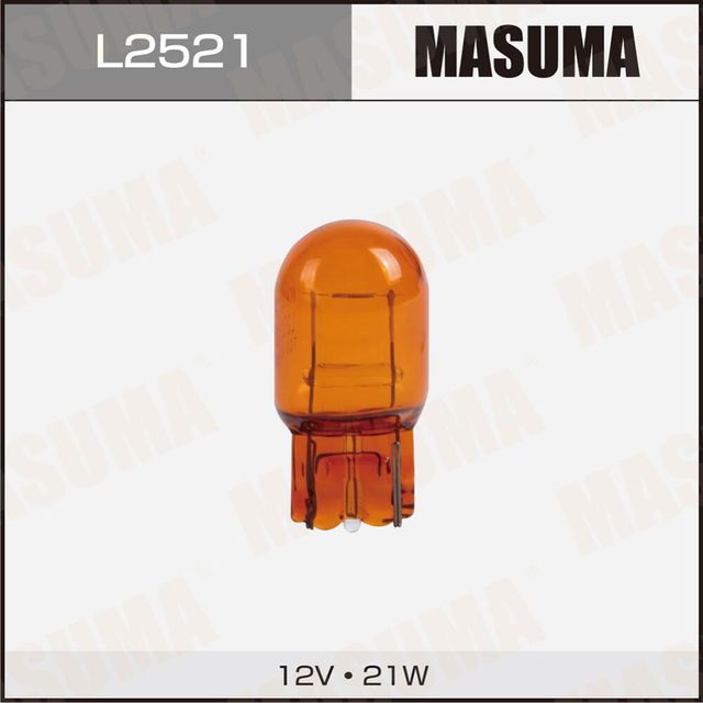 Лампа б/ц MASUMA 12v 21W T20, Orange одноконтактная [уп.2] Masuma. Артикул L2521