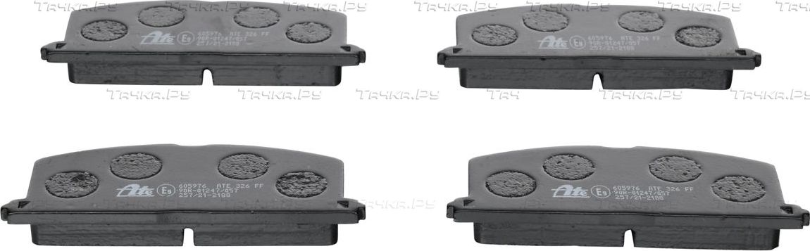 Тормозные колодки ATE передние для Toyota Tercel I (L10) 1982-1984. Артикул 13.0460-5976.2