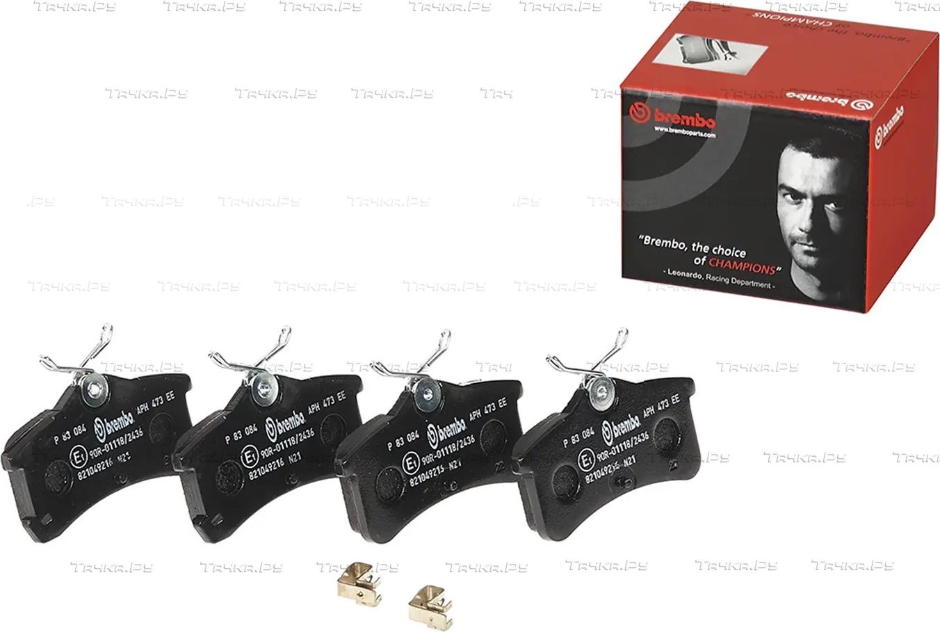 Тормозные колодки Brembo задние для Toyota Corolla E110 1999-2002. Артикул P 83 084