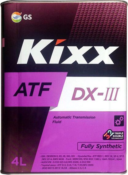 Трансмиссионная жидкость Kixx ATF DX-III /4л. Артикул L250944TE1