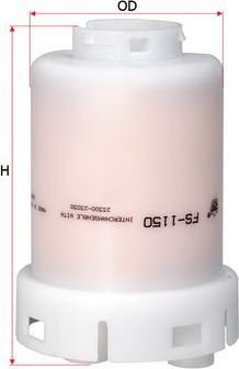 Топливный фильтр Sakura. Артикул FS-1150