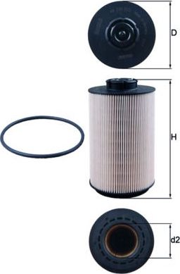 Топливный фильтр Mahle. Артикул KX 230D