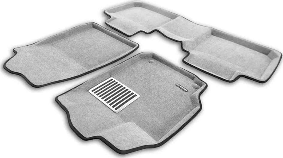 Коврики текстильные Euromat 3D Lux для салона Toyota Camry 40 (V40, XV40) 2006-2011 Светло-серые. Артикул EM3D-005104S