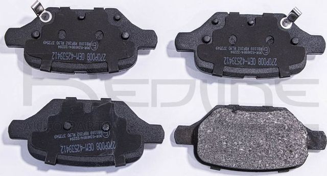 Тормозные колодки RED Line задние для Opel Mokka I 2012-2026. Артикул 27OP008