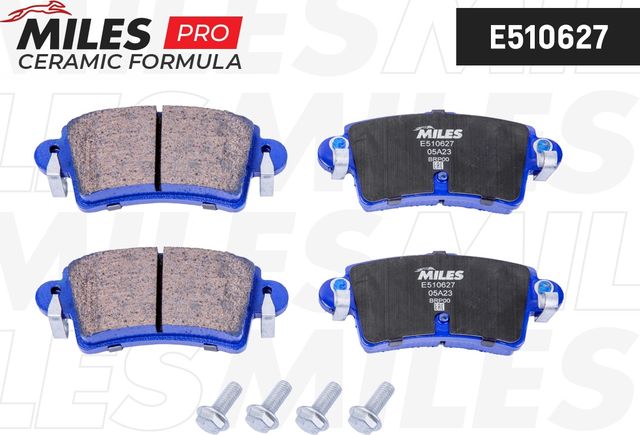 Тормозные колодки Miles (Керамика). Артикул E510627