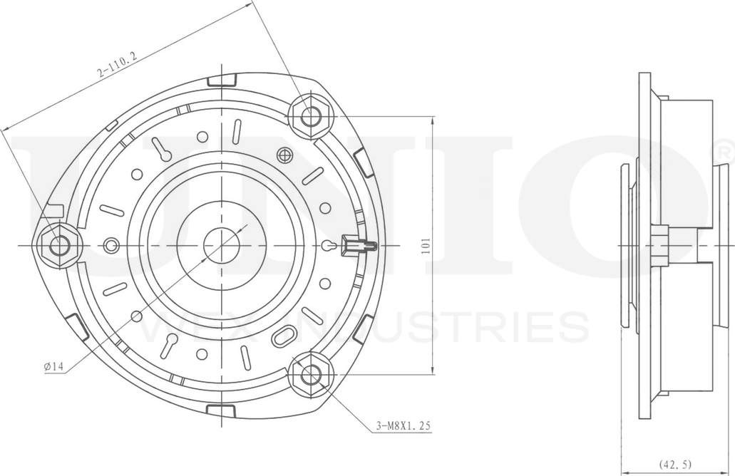 Опора амортизационной стойки (Unio). Артикул RMP-13004