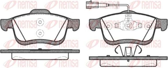 Тормозные колодки Remsa. Артикул 1183.22