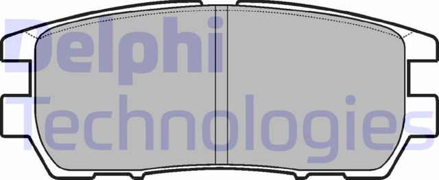 Тормозные колодки Delphi (Low-Metallic). Артикул LP954