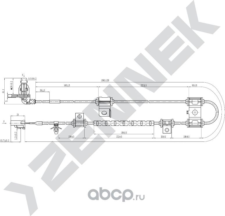 Датчик ABS передний левый KIA SPORTAGE III 10 (Zennek). Артикул DAS0076