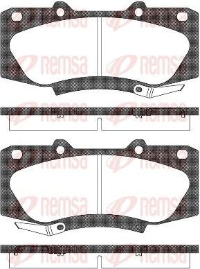 Тормозные колодки Remsa. Артикул 1468.04