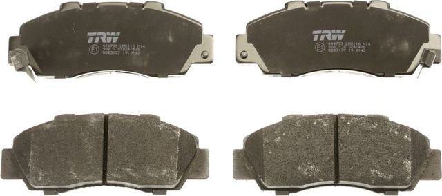 Тормозные колодки TRW COTEC передние для Honda Integra III 1997-2001. Артикул GDB3177