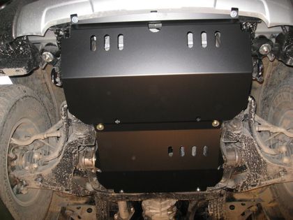 Защита Alfeco для картера и радиатора (2 части) Mitsubishi Pajero Sport II 2008-2015. Артикул ALF.14.08
