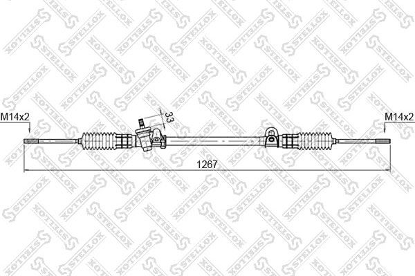 Рулевая рейка Stellox для Ford Scorpio I 1985-1994. Артикул 00-35013-SX
