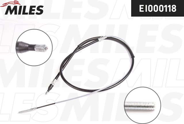 Трос ручника (тросик ручного тормоза) Miles. Артикул EI000118