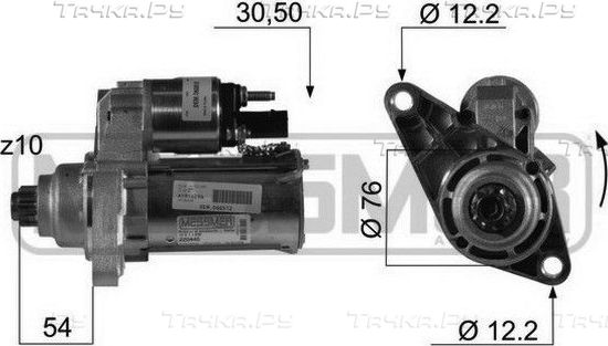 Стартер Era OEM для Volkswagen Golf V 2003-2008. Артикул 220446