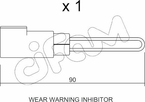 Датчик износа тормозных колодок  Metelli передний/задний для Ford Transit Torneo VII 2006-2014. Артикул SU.258