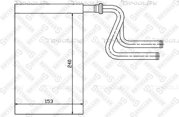 Радиатор отопителя (печки) Stellox. Артикул 10-35024-SX