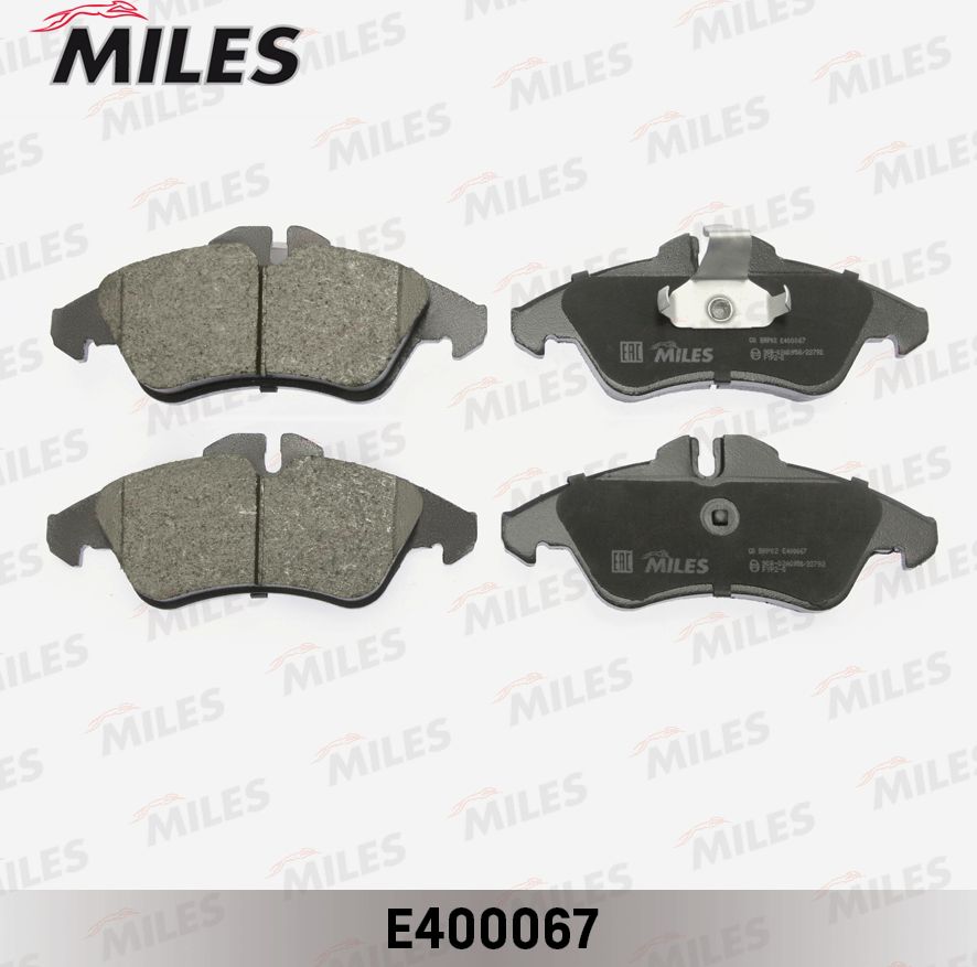Тормозные колодки Miles (Low-Metallic). Артикул E400067