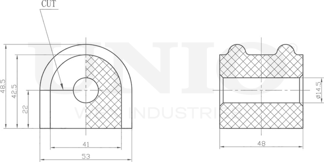 Втулка стабилизатора (Unio). Артикул RMP-10098