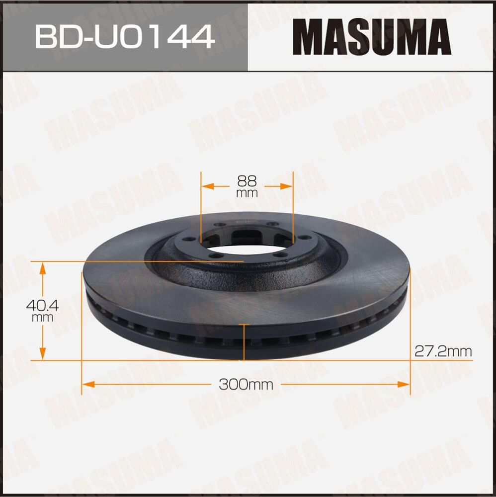 Диск тормозной MASUMA, front CHEVROLET TRAILBLAZER 13-15 [уп.2] Masuma. Артикул BDU0144