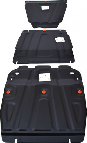 Защита Alfeco для картера, КПП и раздатки Suzuki Grand Vitara III 3/5 дв. 2005-2015. Артикул ALF.23.01-02-03st